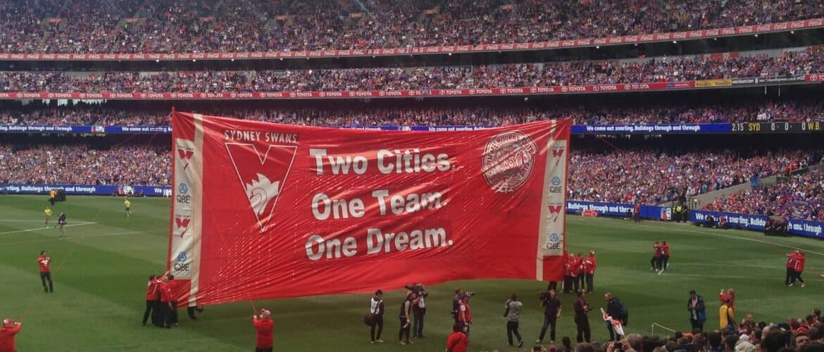 swans 2016 grand final banner AFL
